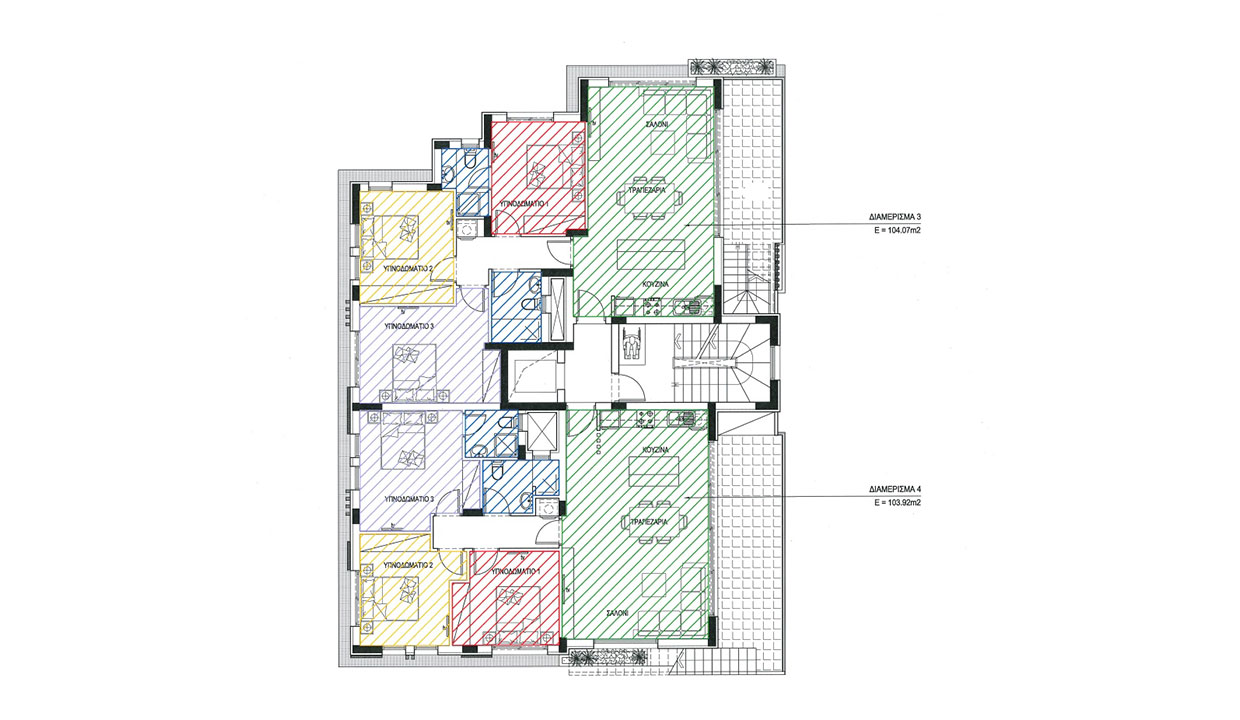 3-Bedroom Apartments in Paralimni